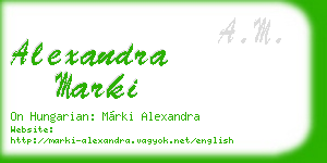 alexandra marki business card