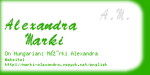 alexandra marki business card